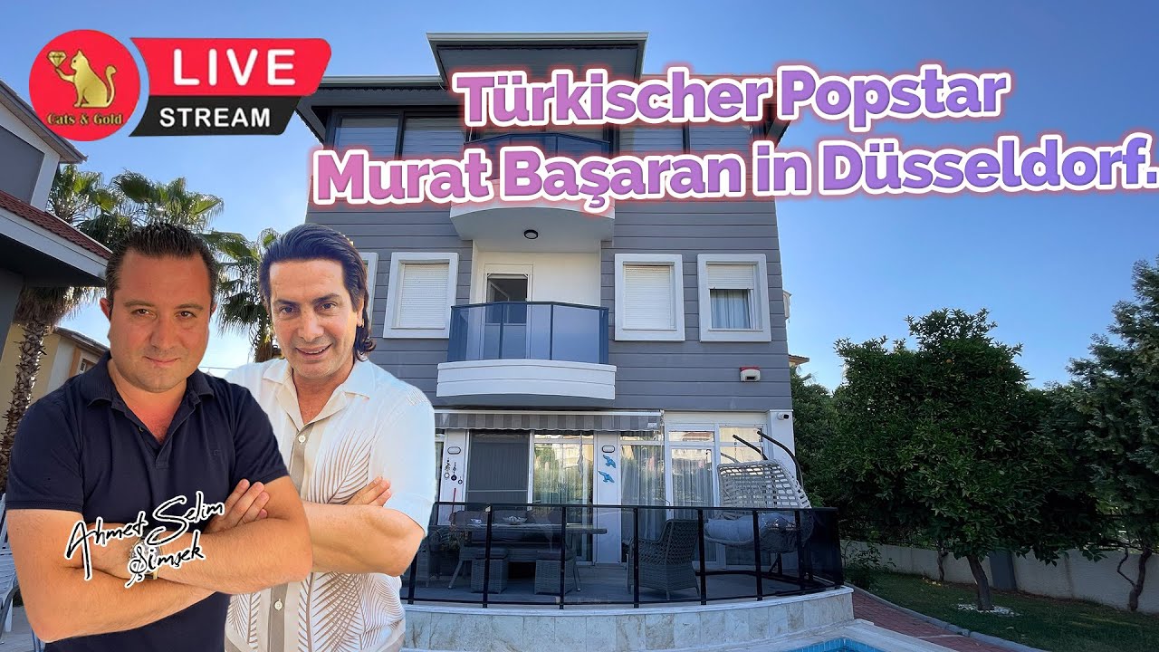 Türkischer Popstar Murat Başaran in Düsseldorf.