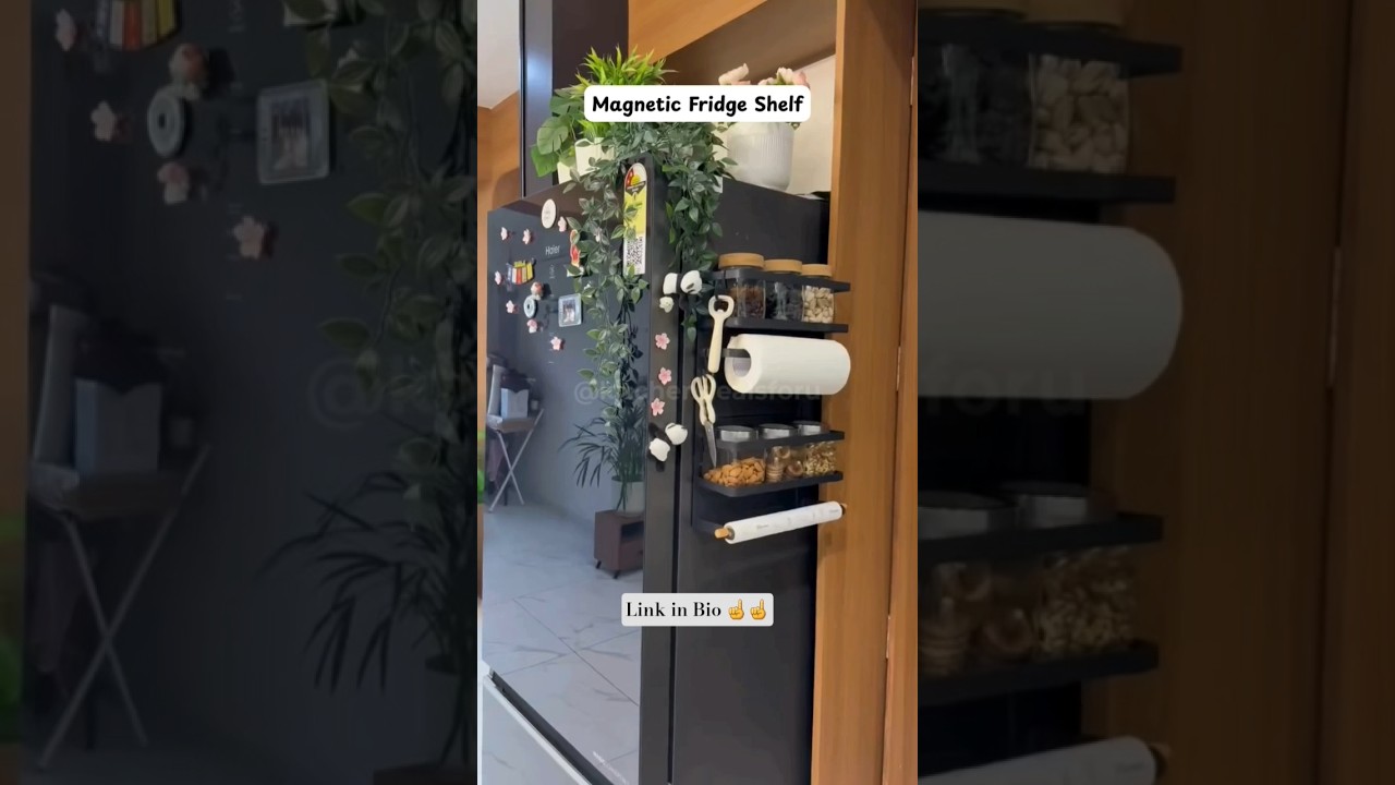 The Better Home Magnetic Kitchen Storage Rack | Roll Dispenser + Hooks + Organizer 🏠🖤 