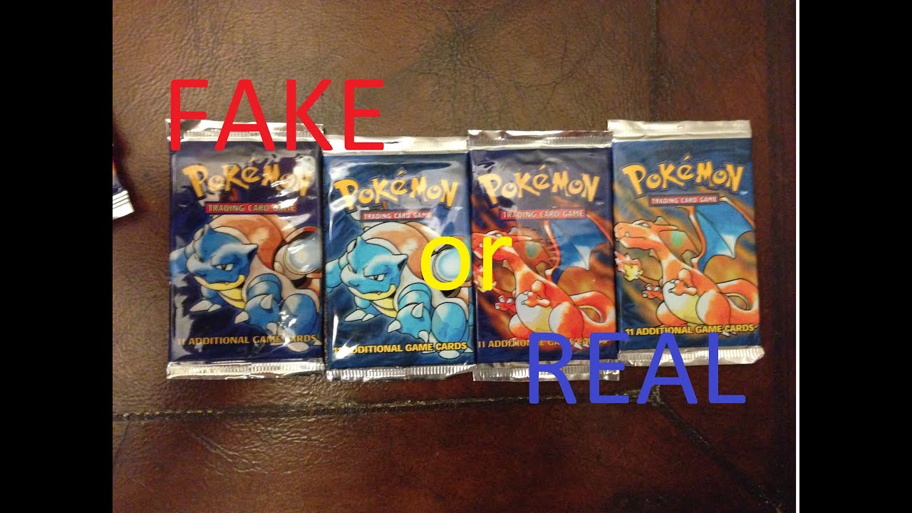 Fake vs. Real Base set packs, how to tell the difference!