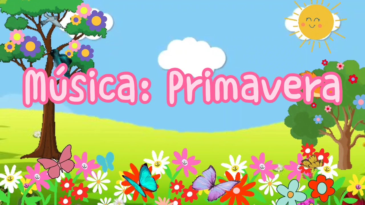 Música da Primavera para Educação Infantil com legenda.