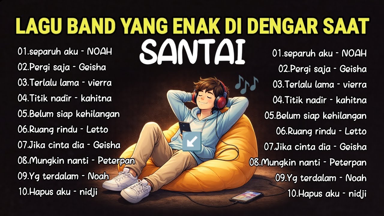LAGU POP ENAK SAAT SANTAI - LAGU POP BAND HITS NOSTALGIA TAHUN 2000an INDONESIA