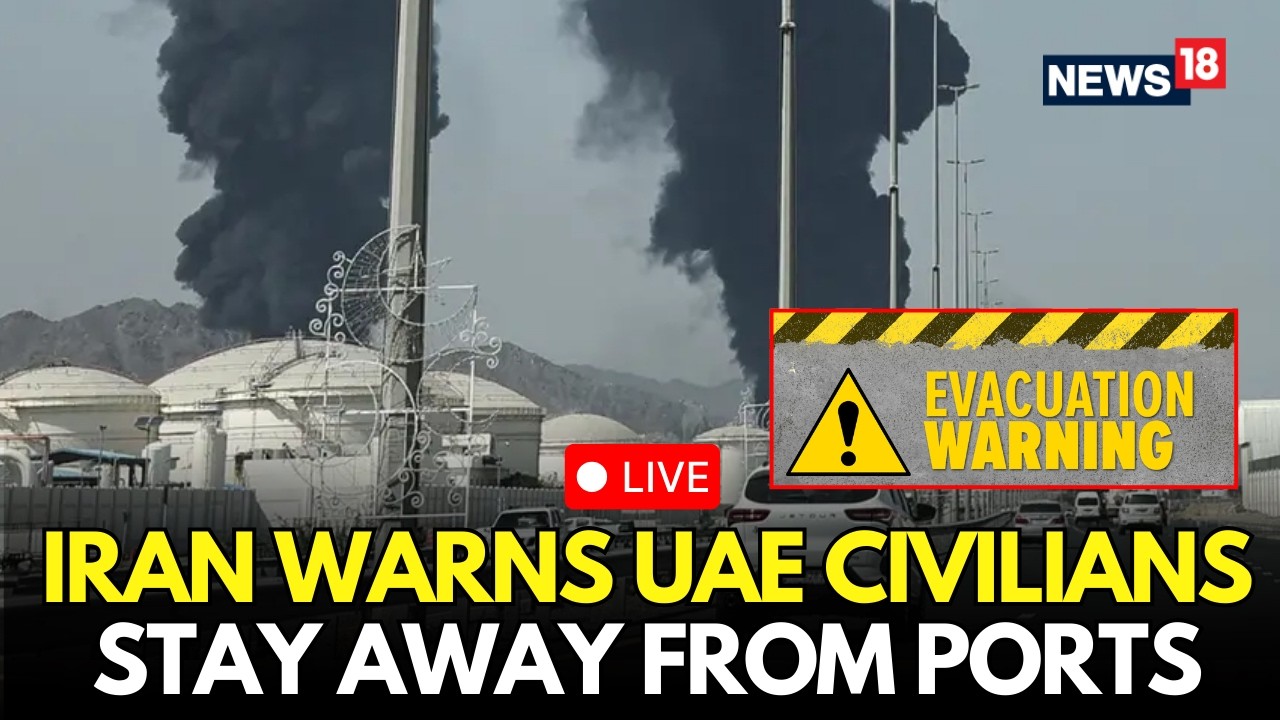 LIVE | Tensions Rise: Iran Warns Residents Near UAE Ports After Missile Attacks | N18G