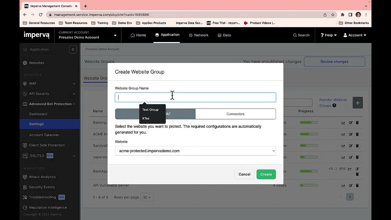 Imperva ABP Policies Overview