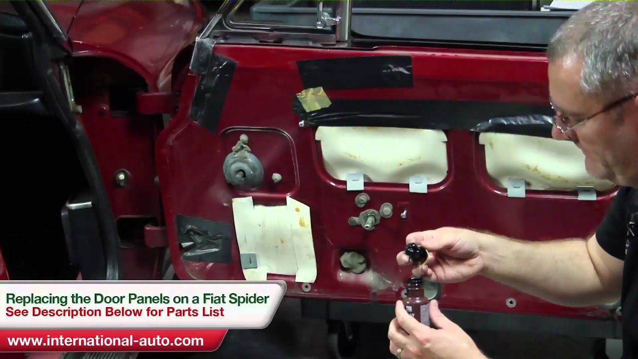 Replacing the Door Panels on a Fiat Spider - International Auto Parts