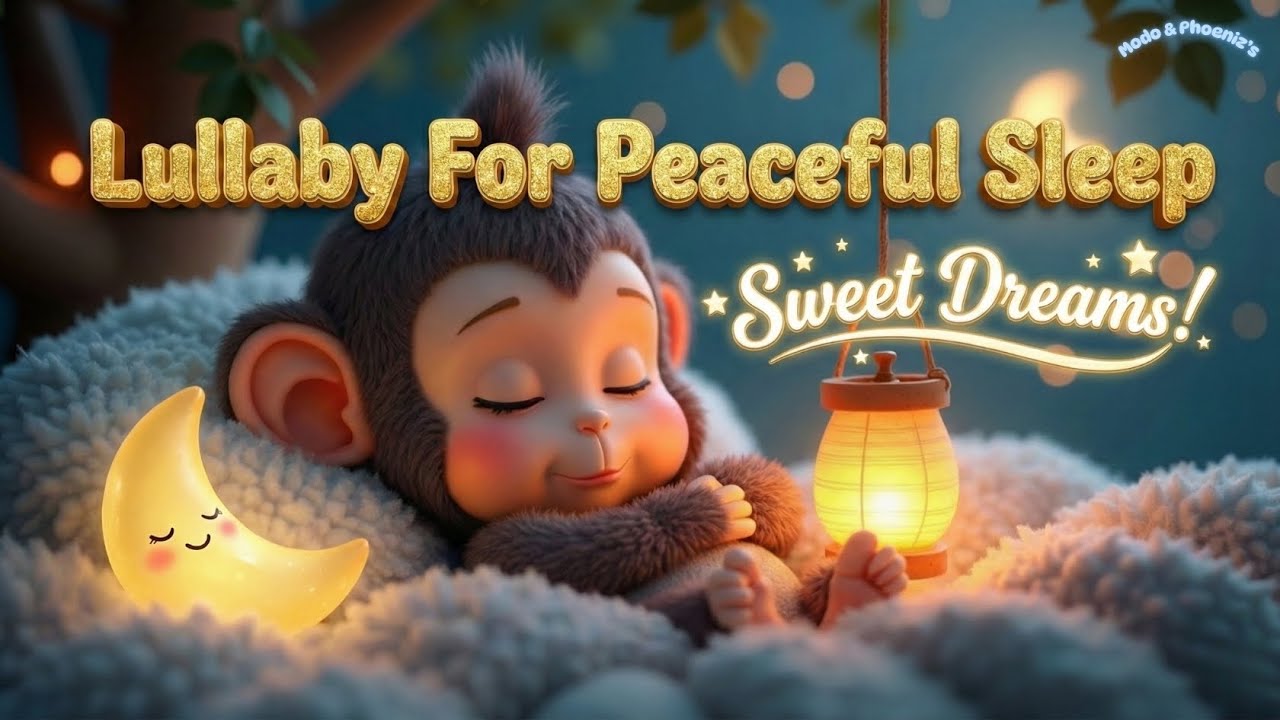 Lantern Wind ✨ Gentle Harp Instrumental for Kids Sleep & Baby Naps (Deep Rest) | Phoeniz & Modo