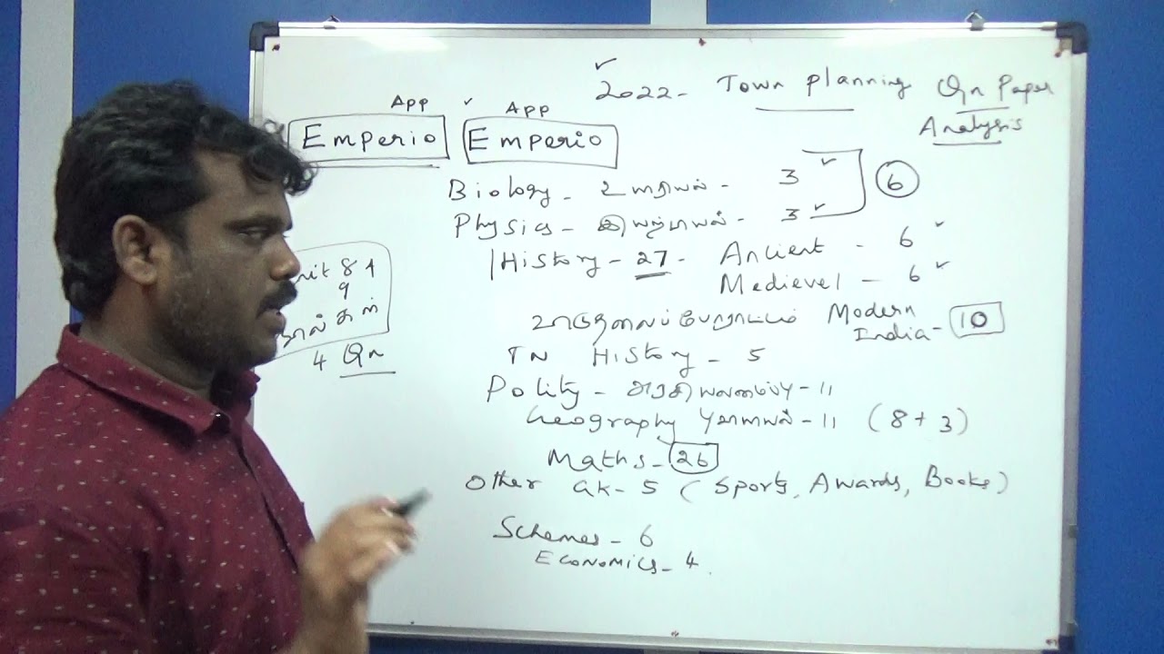 2022 - TNPSC -Town Planning Exam -  Question Paper Analysis ..(Download our APP - Emperio)