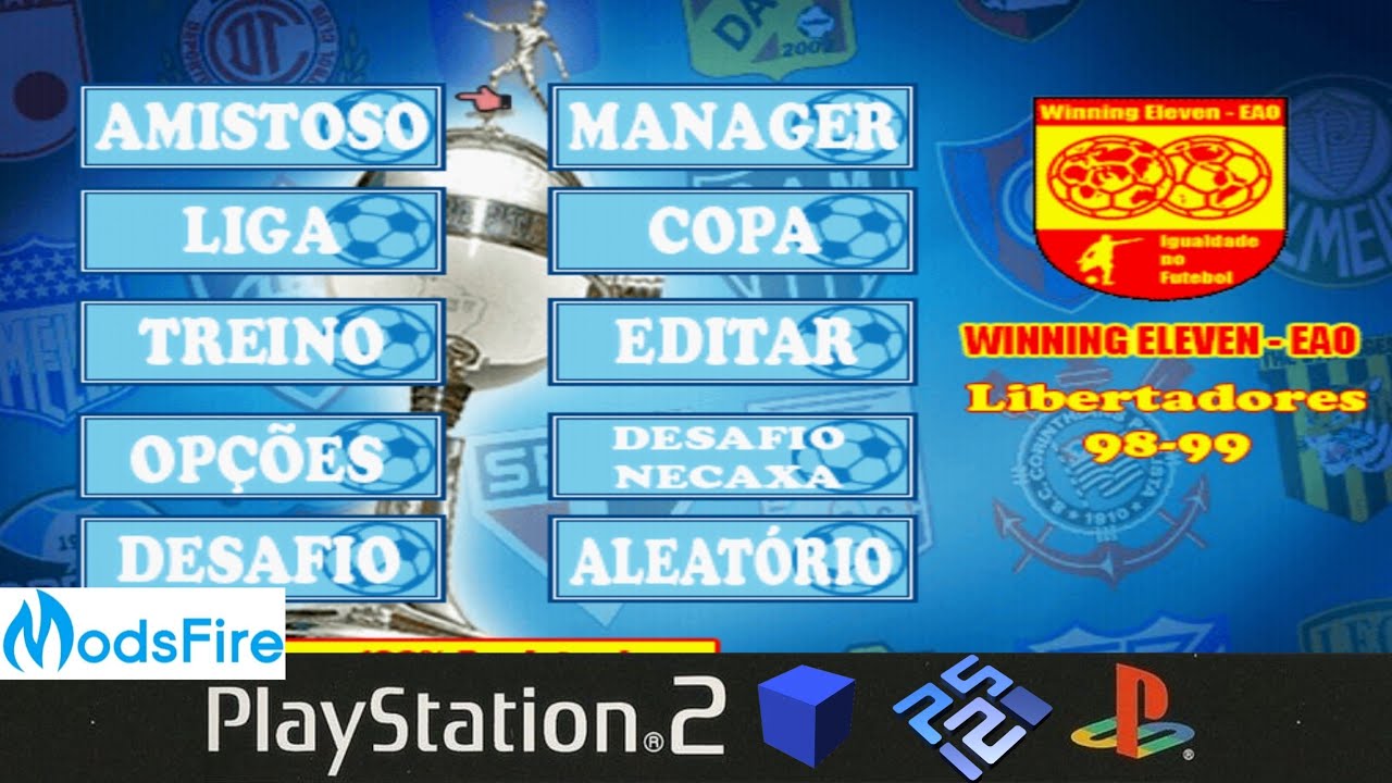 WE10 EAO Libertadores 1998-99 PS2 ISO Download Gr&aacute;tis