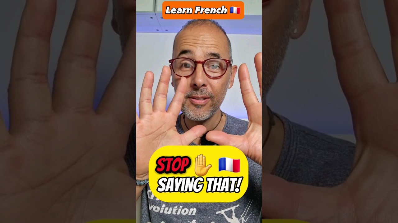 STOP ✋️ Saying That in French, It's NOT Correct! ❌️ | Learn how to Speak French With us.✔️ #shorts
