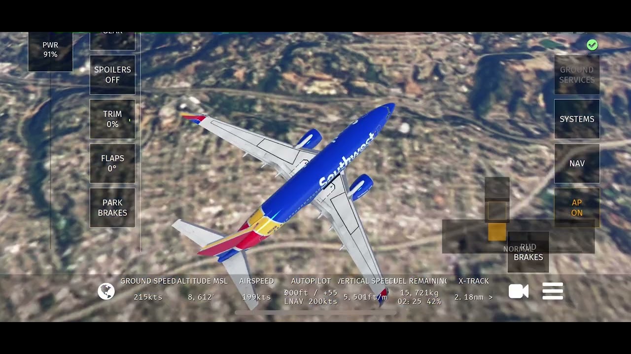 Infinite Flight : Oakland take-off to Los Angeles