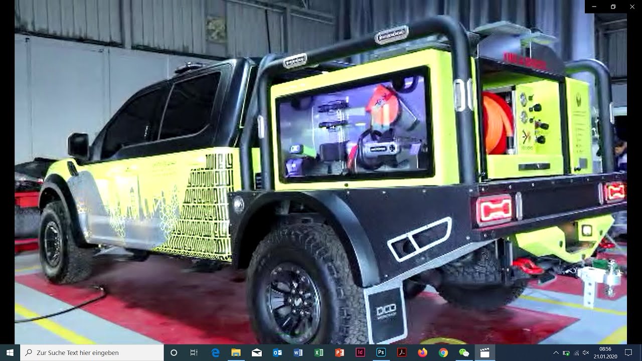 Compressed Air Foam System in Ford Raptor