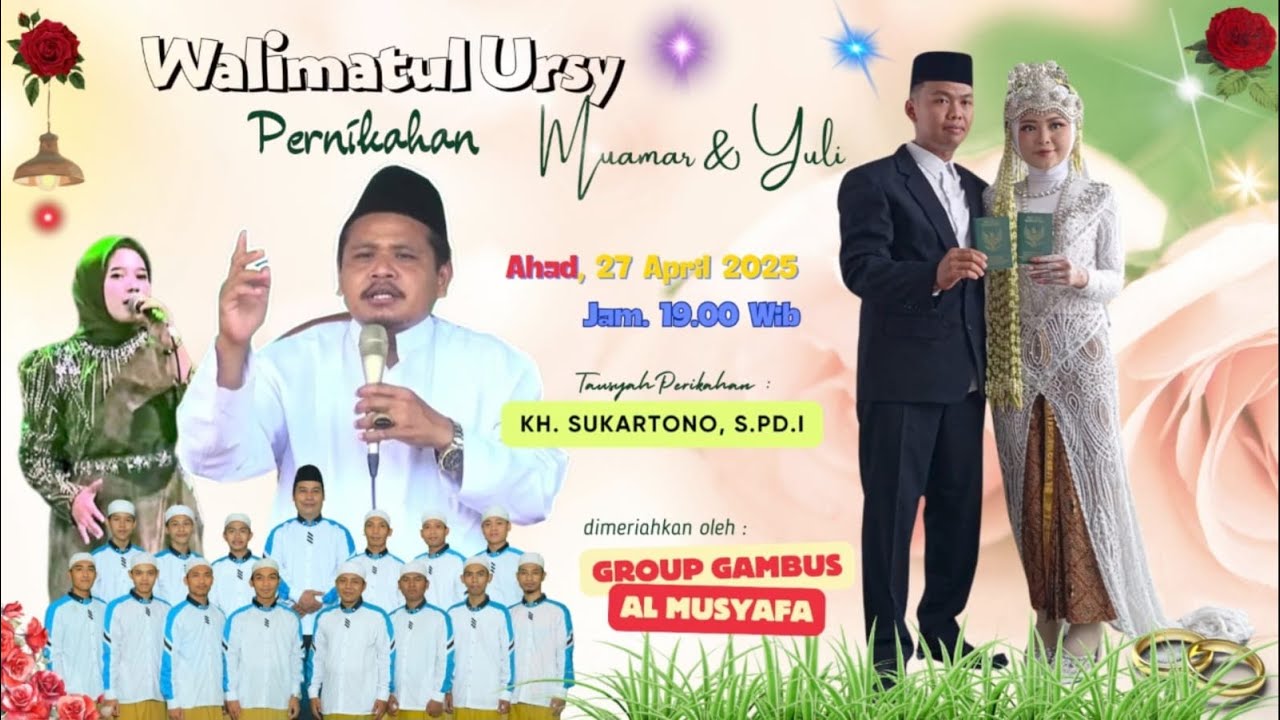 Group Hadroh Gambus Al Musyafa Tegal_Pengajian Walimatul Ursy Muamar & Yuli Nur Faoziah