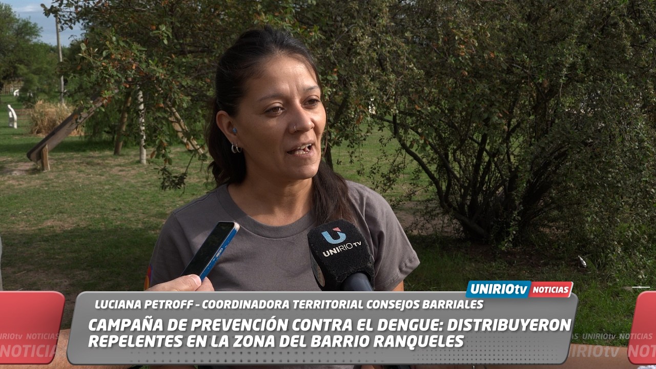 CAMPAÑA DE PREVENCIÓN: DISTRIBUYERON REPELENTES EN EL SECTOR DE AVENIDA ARGENTINA - LUCIANA PETROFF