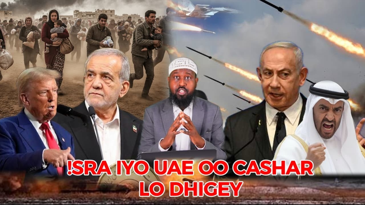 UAE WAA U DHAMAATAY; MEEL AY GALAAN BAY LA’YIHIIN: !RAN OO GUBTAY MARKALE TEL-B!!B ! XAALKA MA SAHLA