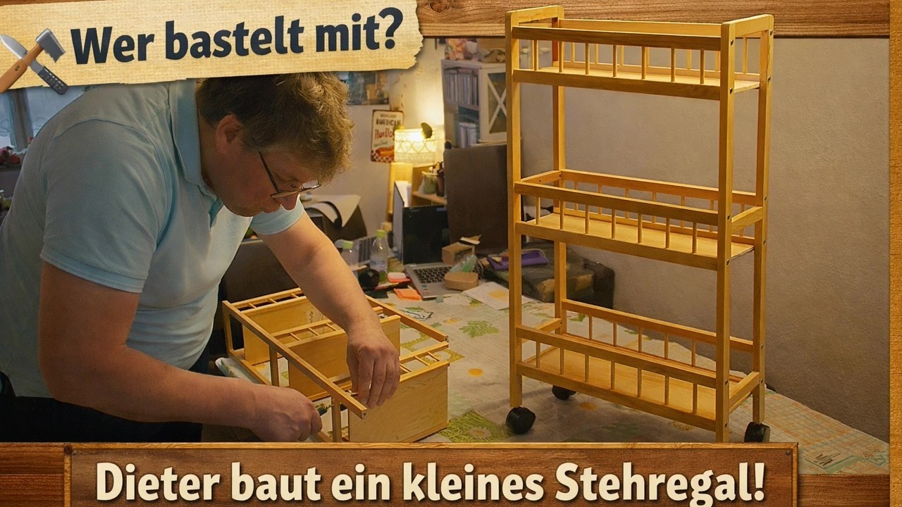 Wer bastelt mit? | Dieter baut ein kleines Stehregal | DIY einfach erklärt