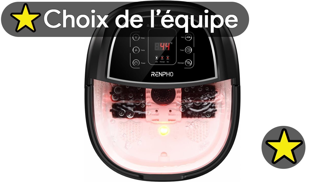 🏆 TOP 3 MEILLEUR BAIN DE PIED MASSANT CHAUFFANT 2025