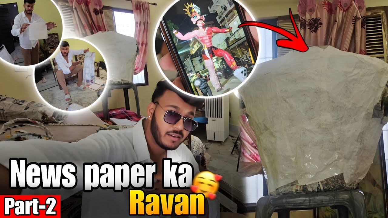 Ranjeet Nagar Ravan 2025 | How to make Ravan Face | How to make ravan home | PART 2