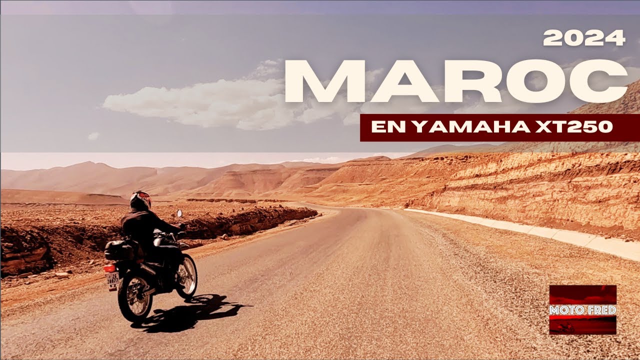 Maroc 2024 en moto Yamaha XT250 - Boucle Marrakech à Merzouga