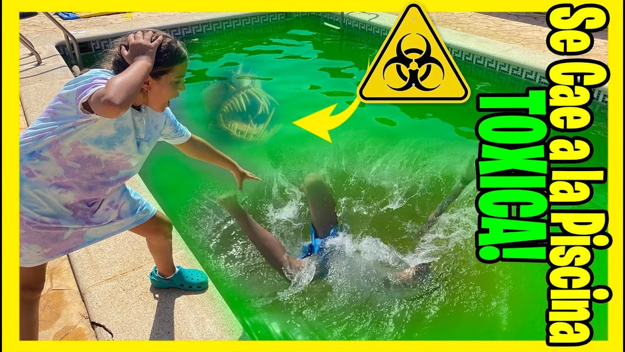 ** ACCIDENTE EN PISCINA TOXICA ** ALGO ataca A Mi PADRE * Se CAE a La PISCINA TÓXICA ** #TENDENCIAS