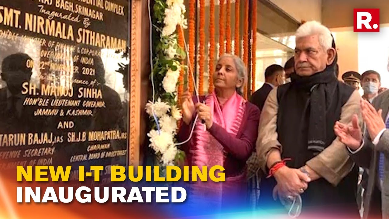 J&K: Finance Minister Nirmala Sitharaman Inaugurates New Income Tax Building In Srinagar