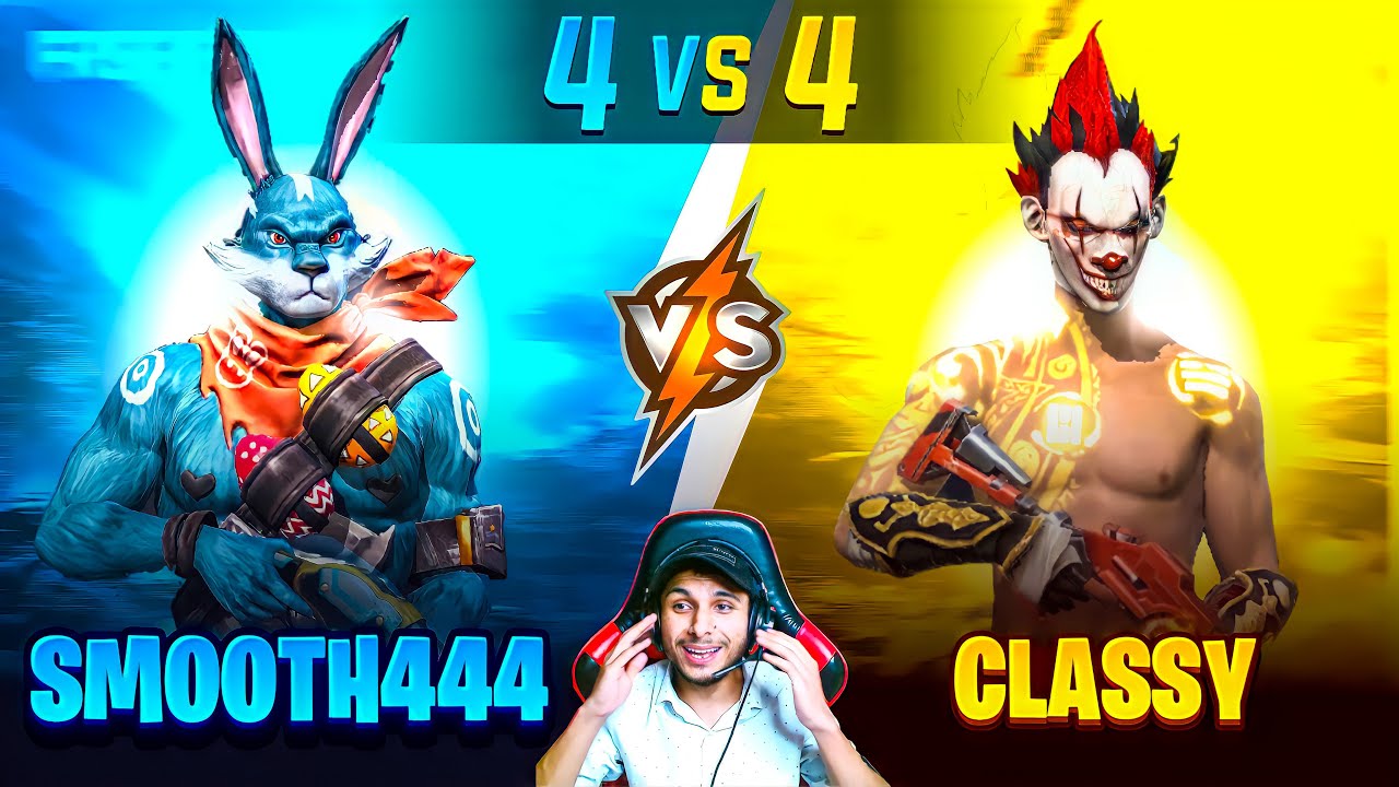 CLASSY VS SMOOTH  4 VS 4  CLASH SQUAD ||   #nonstopgaming  - FREE FIRE LIVE