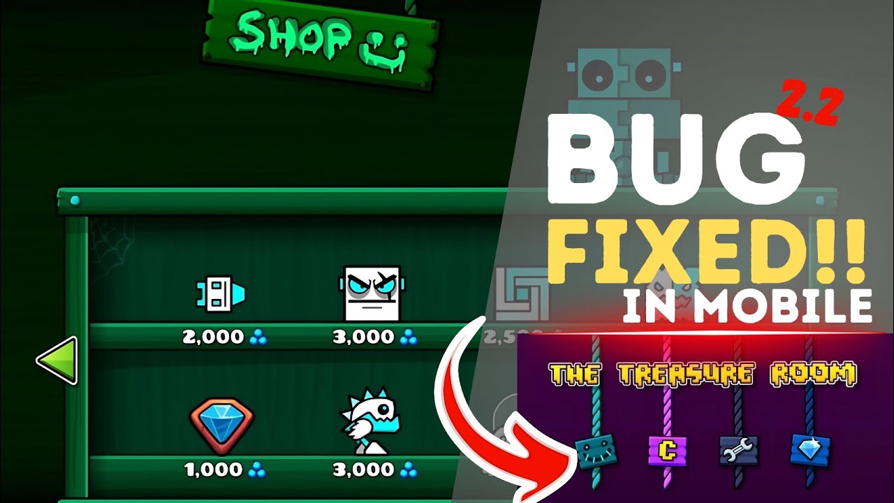 How to Fix Bug Scratch Shop | Geometry Dash 2.2