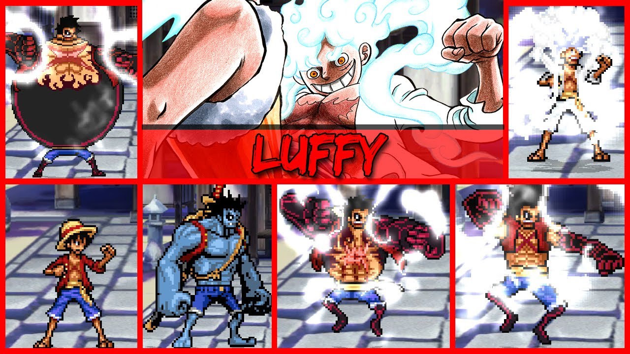 Mugen char Luffy all forms by The Cube Mugen