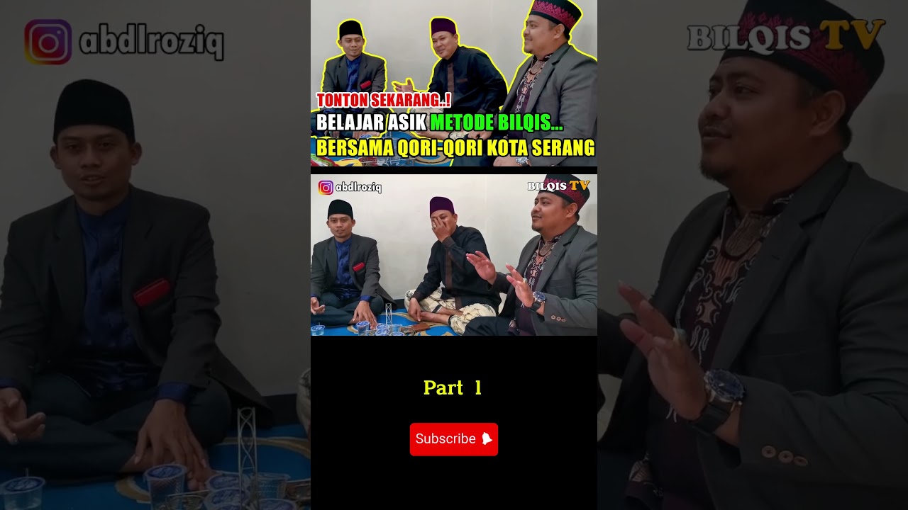 PART 1BELAJAR METODE BILQIS BERSAMA QORI-QORI KOTA SERANG.. YUK TONTON.!