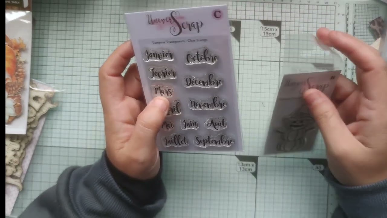Achats sur le salon de scrapbooking avec 