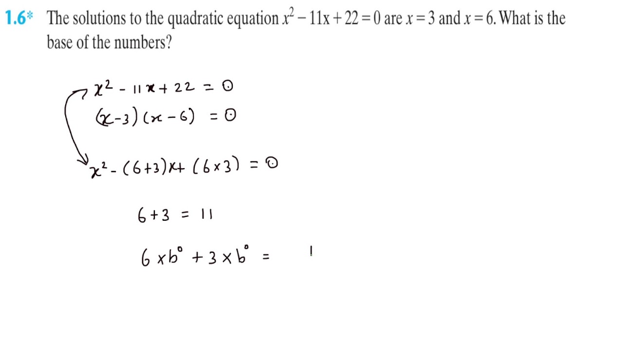 Number Systems & Base Identification &ndash; Solving Quadratic Roots in Digital Logic