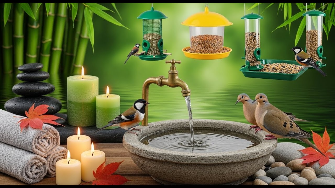 🌿 Healing Mental Calm | Peaceful Bird Sounds & Flowing Water for Stress Relief and Inner Peace