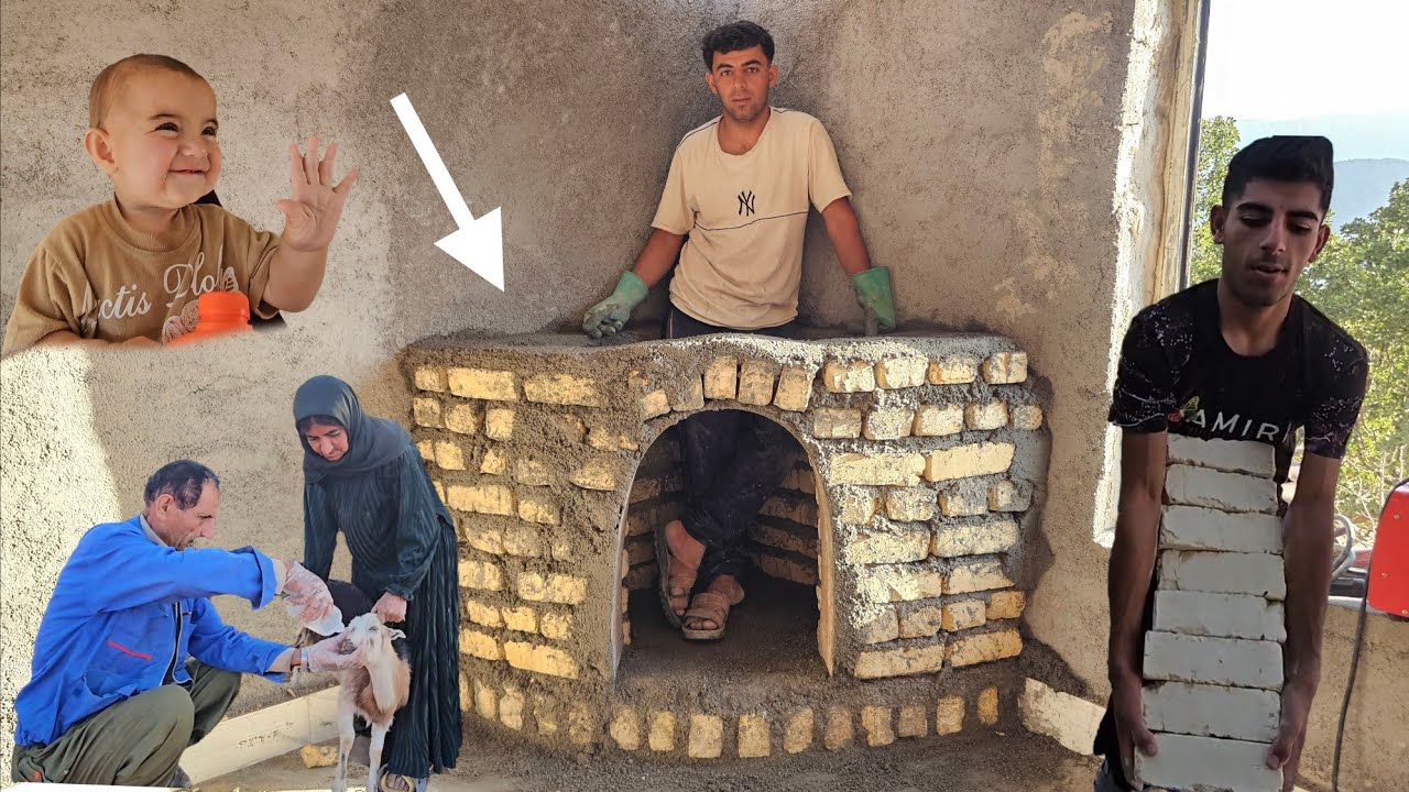 Traditional Fireplace in a Village House 🔥 | Rural Life & Nomadic Family