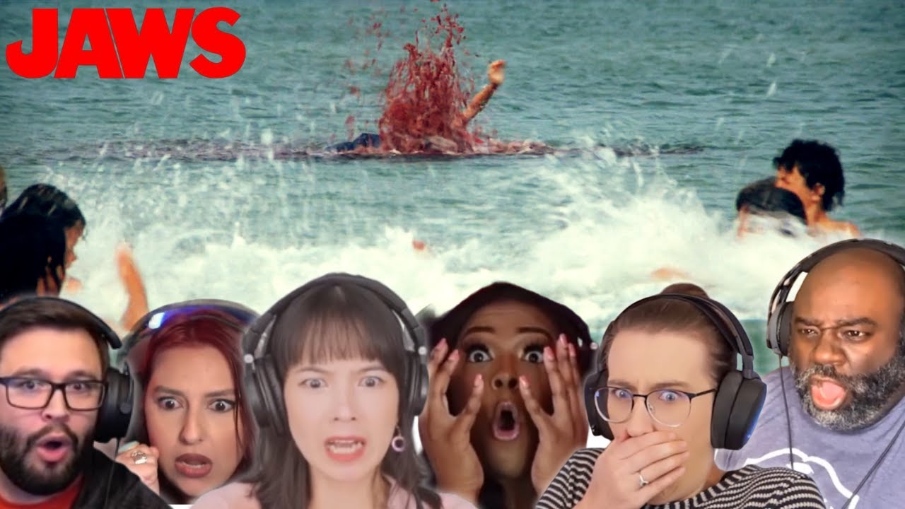 JAWS (1975) | REACTIONS TO ALEX KINTNER ATTACK | FIRST TIME WATCHING