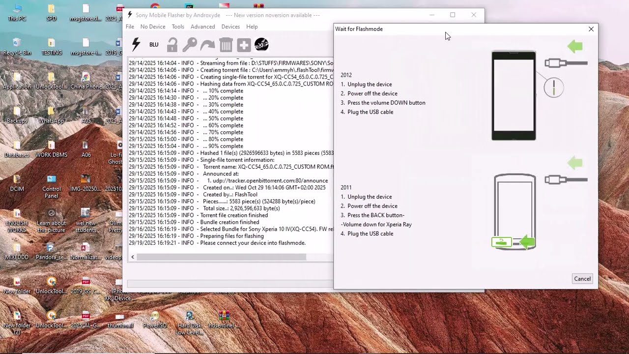 SONY XPERIA 10 IV(SOG07) FRP ANDROID VERSION 14 BY FLASHING NEW STOCK FIRMWARE 2025 New method