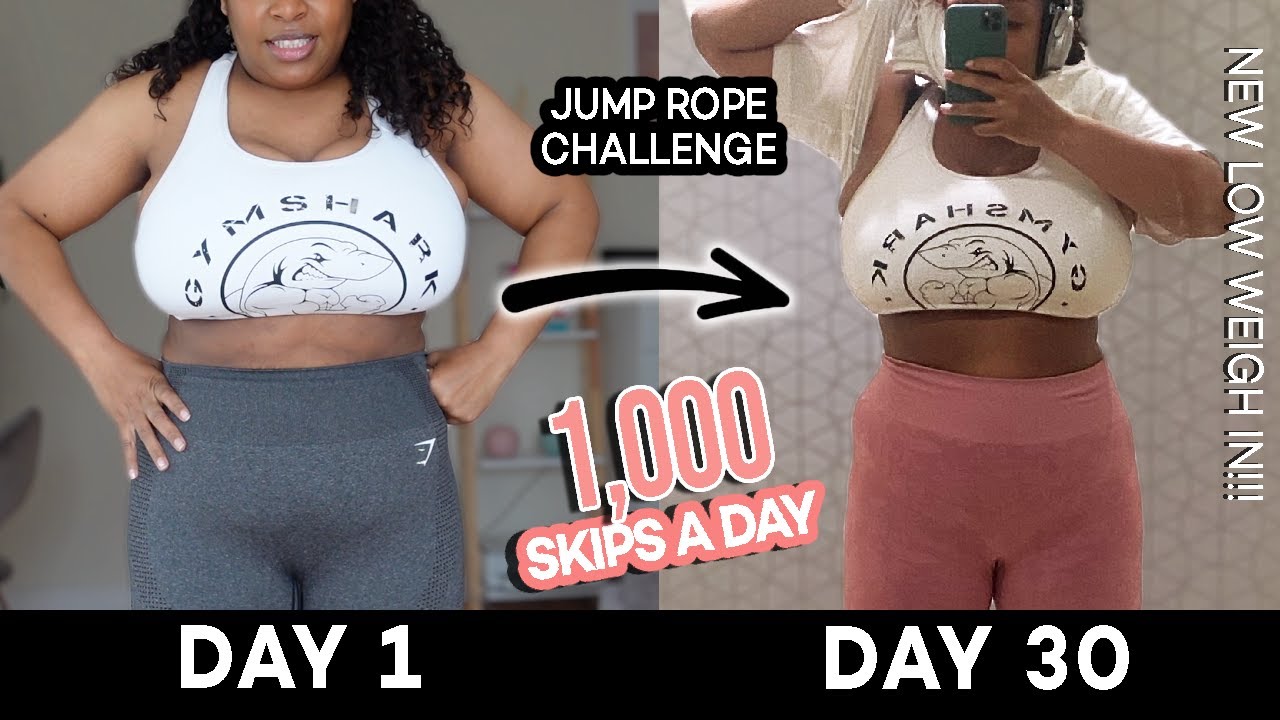 Jump Rope Workout Transformation (1,000 Jumps) For +30 Days | FAT BURNING 🔥 Plus Size Fitness