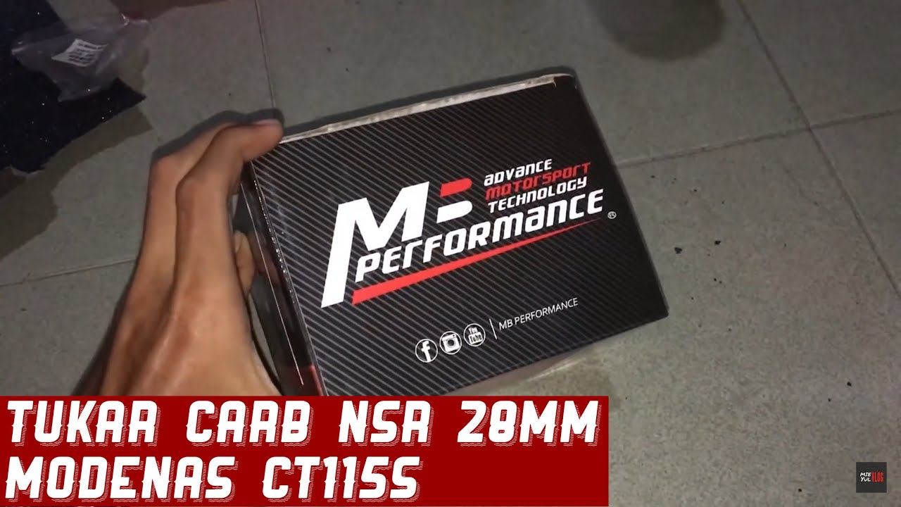 MODENAS CT115S | Tukar Carb MB NSR 28mm