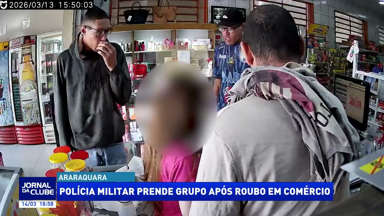 Polícia Militar prende grupo após roubo em comércio - Jornal da Clube 2ª Edição (14/03/2026)