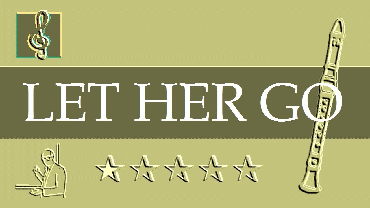 Recorder Notes Tutorial - Let Her Go - Passenger (Sheet Music)