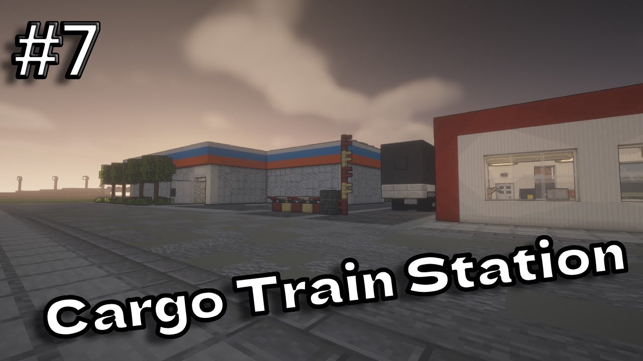 Minecraft City Building #7 | Cargo Train Station