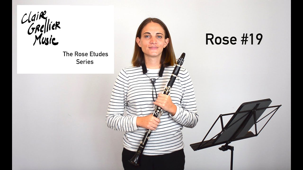 32 Rose Etude No.19 for clarinet  -  The Rose Etudes Series by Claire Grellier