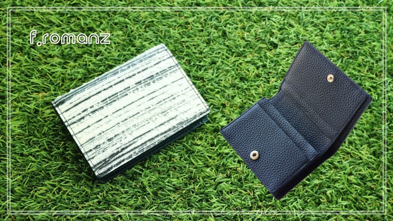 [Leather Craft] 파이톤 뱀가죽을 이용해보자❕｜3면 맞지 카드지갑 만들기｜python card wallet