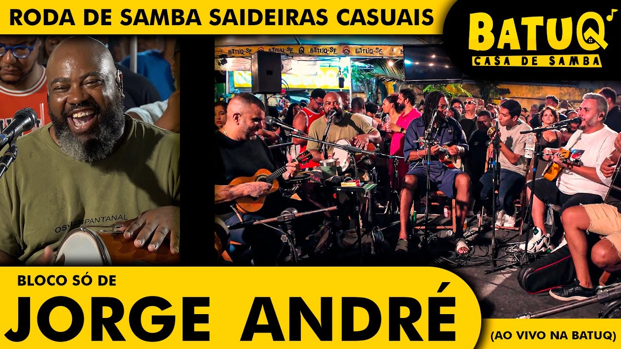 Jorge Andre na Roda de Samba de Raiz Saideiras Casuais - Bloco só de Jorge Andre