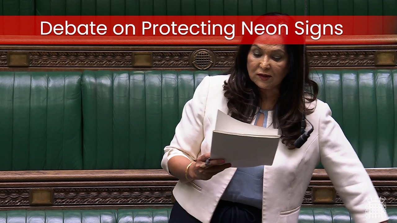 Neon Creations debate in House of Commons