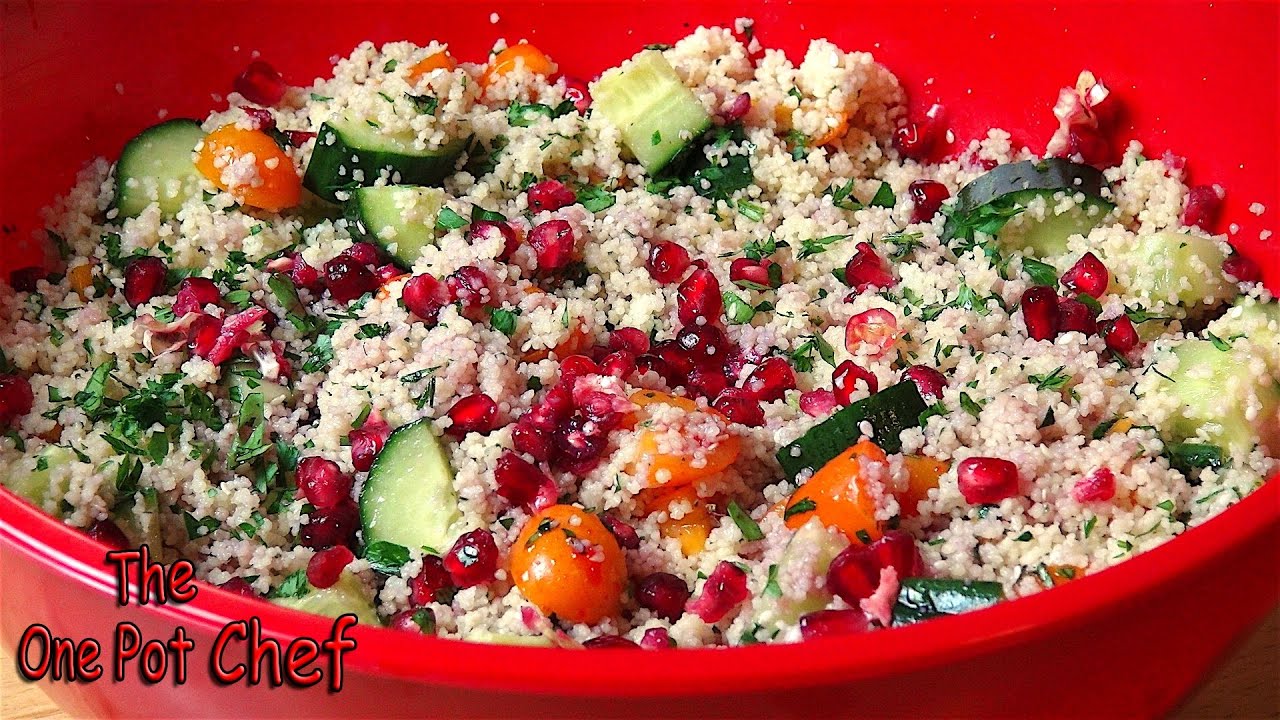 Pomegranate Cous Cous Salad | One Pot Chef