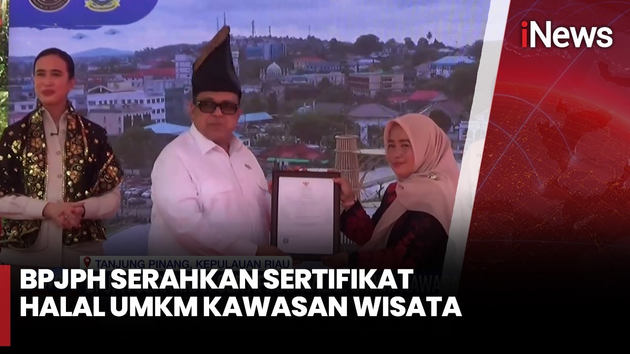 BPJPH Berikan Sertifikat Produk Halal Gratis untuk UMKM Kawasan Wisata | iNews Siang (20/10)