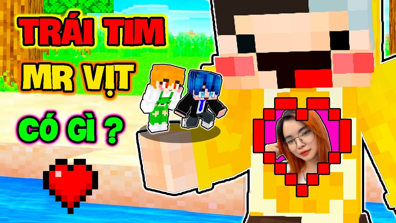 PHONG CẬN SAMMY THỬ THÁCH 24 GIỜ ĐỘT NHẬP VÀO TRÁI TIM THÍCH VÀ GHÉT CỦA MR VỊT TRONG MINECRAFT