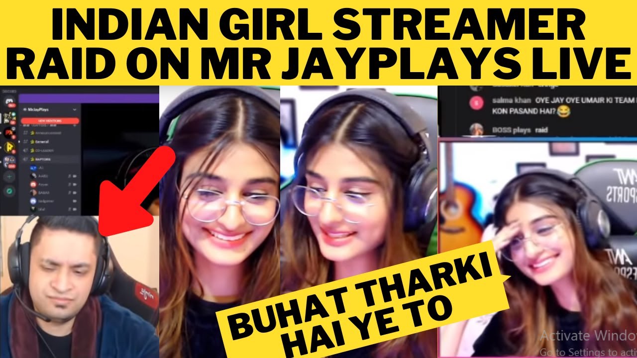 Indian Girl streamer Raid on JayPlays | Payal gaming Raid | Funny Raid | @PAYALGAMING | Esports Pak