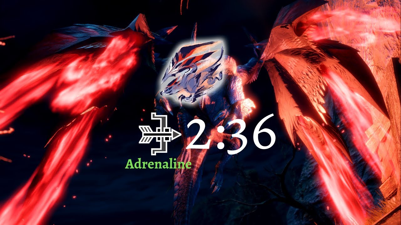 MHRise | Valstrax Speedrun | Solo - Bow (Adrenaline) | 2:36