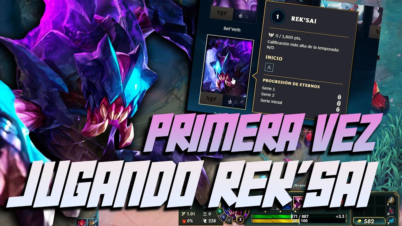 Mi PRIMERA vez con Rek’Sai y lo llevo ADC💀🔥