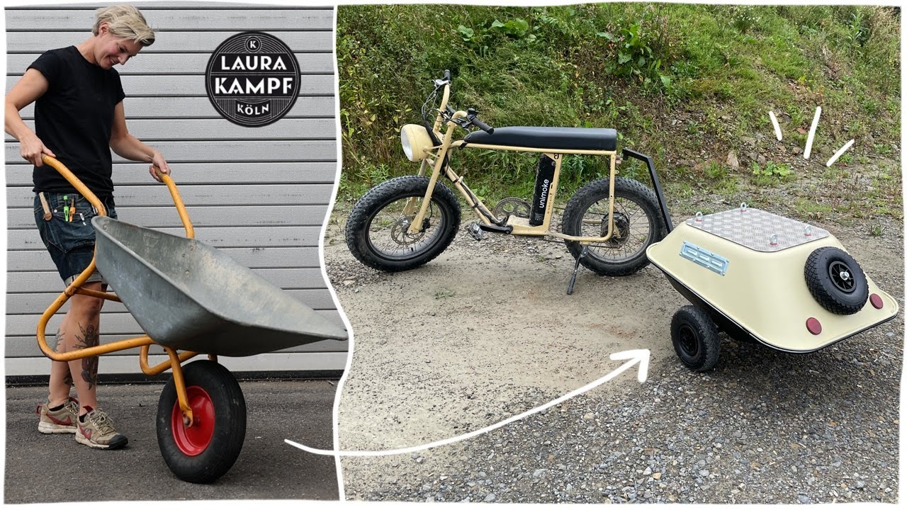 The ultimate Bike Trailer (made of old Wheelbarrows)