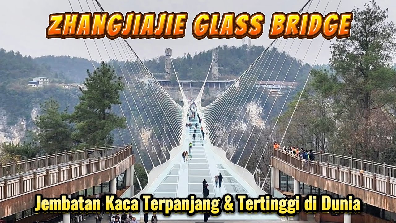ZHANGJIAJIE GLASS BRIDGE | Jembatan Kaca Zhangjiajie, Terpanjang & Tertinggi di Dunia